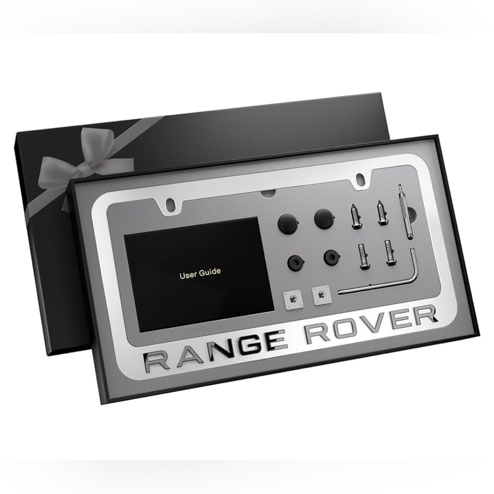 Silver License Plate Frame
